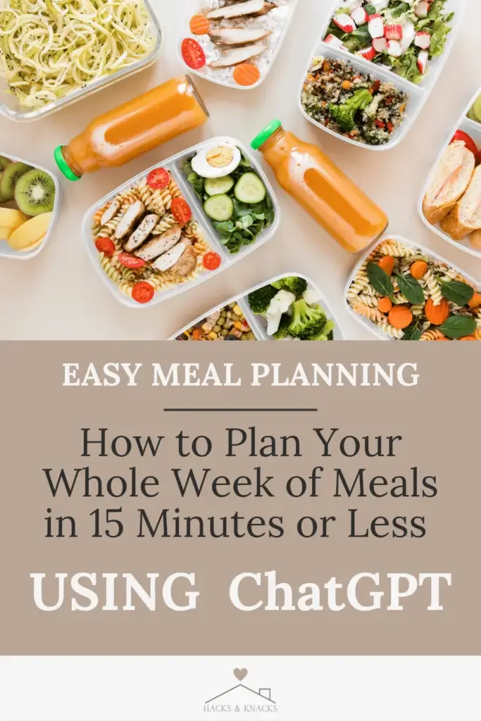 Easy Meal Planning with ChatGPT